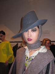 backstage at Louise Amstrup