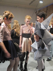 Backstage at Bryce Aime, AW11 On|Off Backstage at Bryce Aime, AW11 On|Off