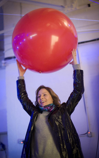 Sarah Mower Larks Around With On|Off after Louise Gray show