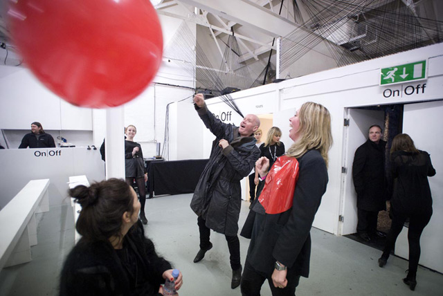 Sarah Mower Larks Around With On|Off after Louise Gray show